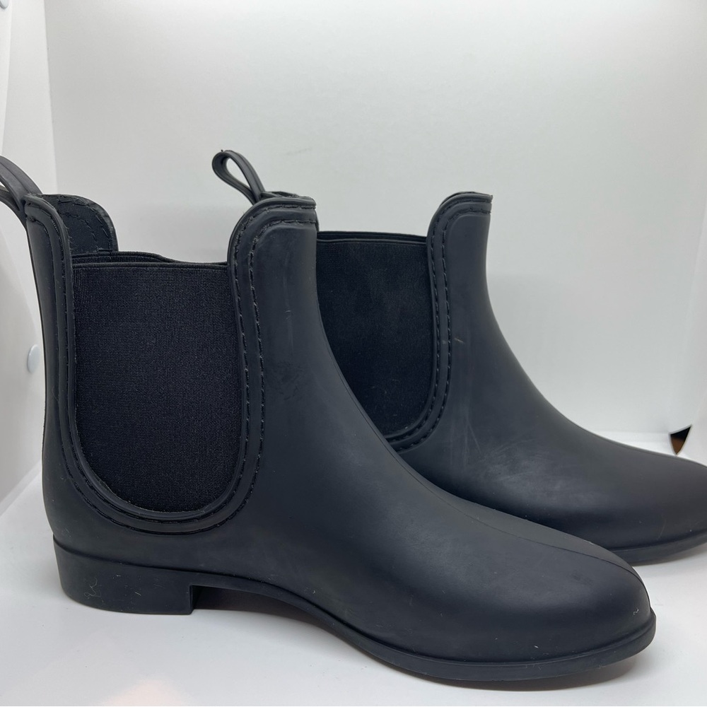 Jeffrey Campbell Havana Last matte black Ankle Rain Boots Womens Sz 6 - Picture 2 of 5